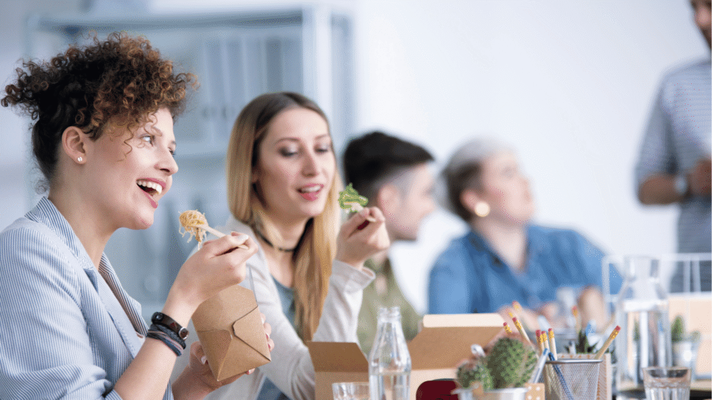 The lunch room - Speaking only English